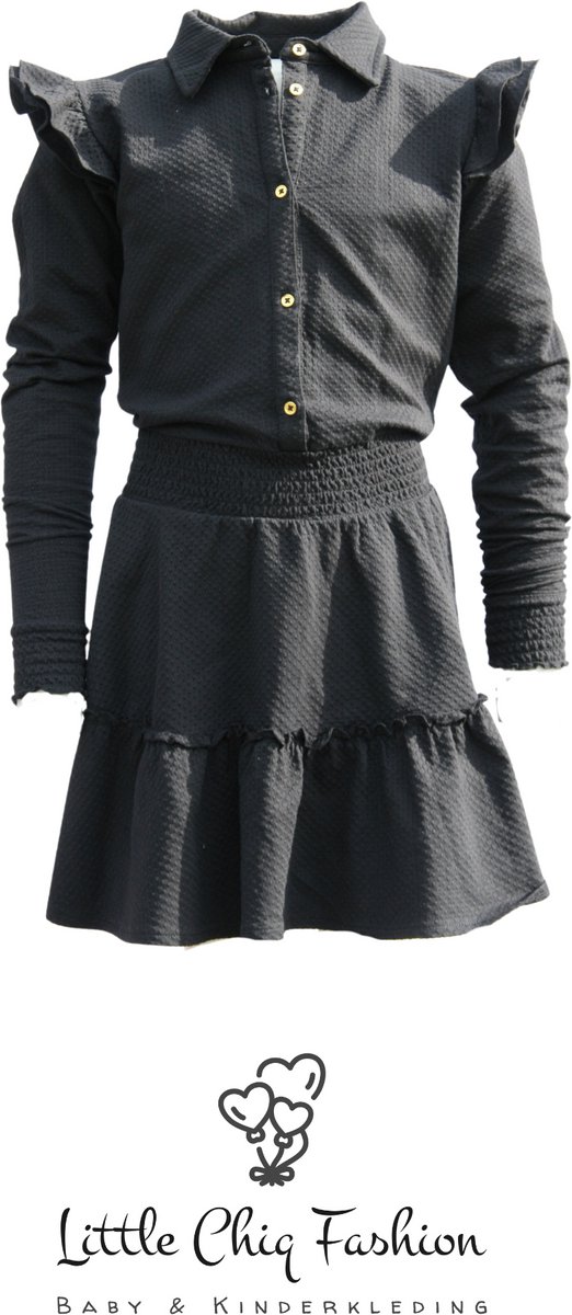 Funkle Girls Jurk zwart