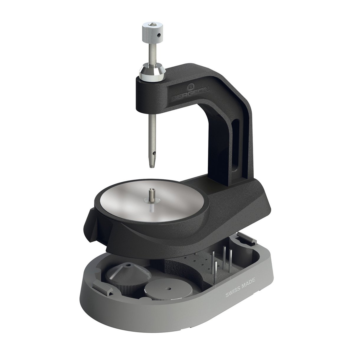 BERGEON Pers - Schroef- en demontageapparaat voor armbanden - Met 6 doornen en 10 schroefbladen - C313776