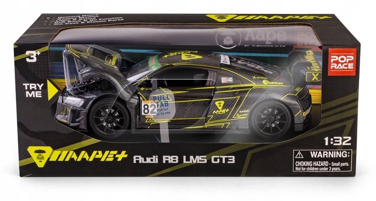 RMZ Hobby Audi R8 LMS GT3 1:32 - Geluid & Licht, Pull-back