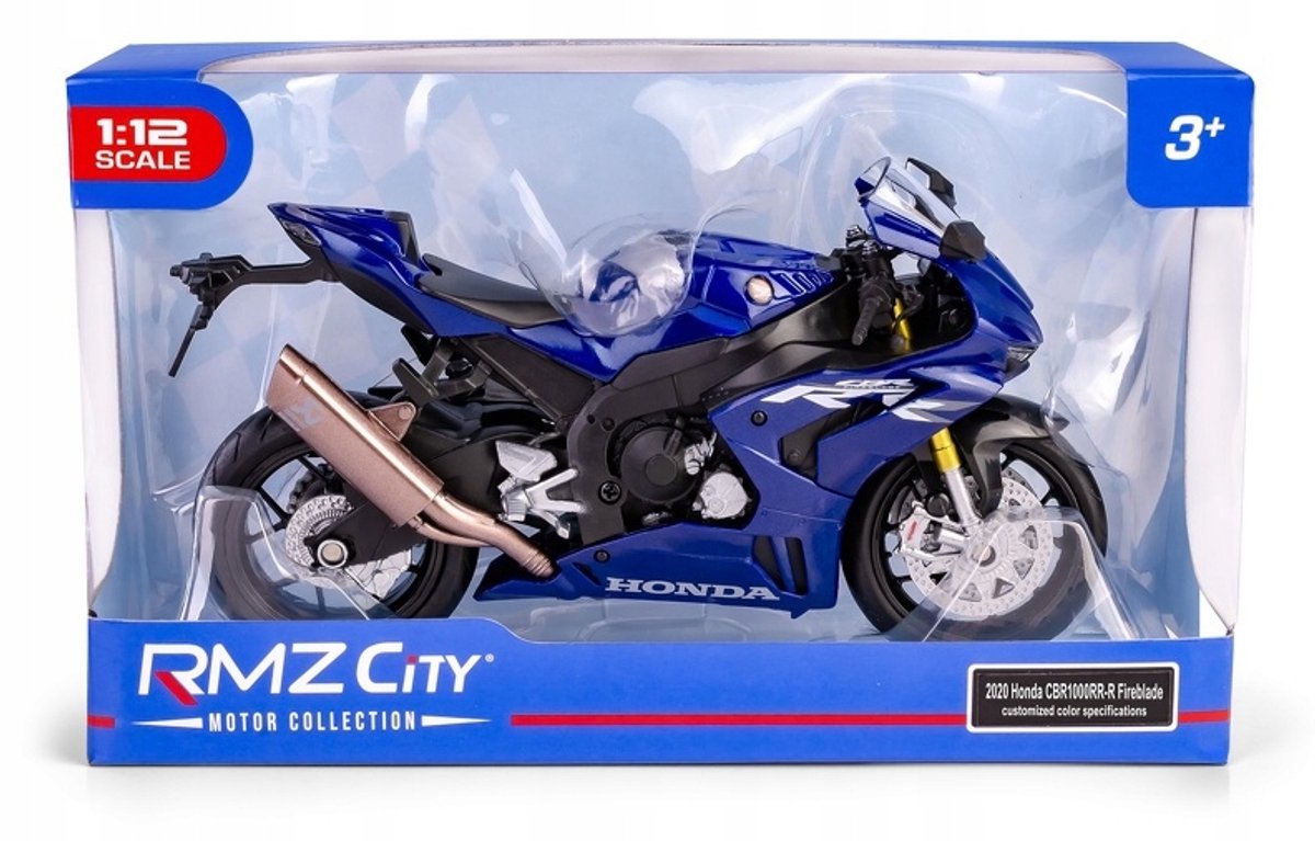 RMZ 1:12 Honda CBR1000RR-R Fireblade 2020 Blauw Model Motor