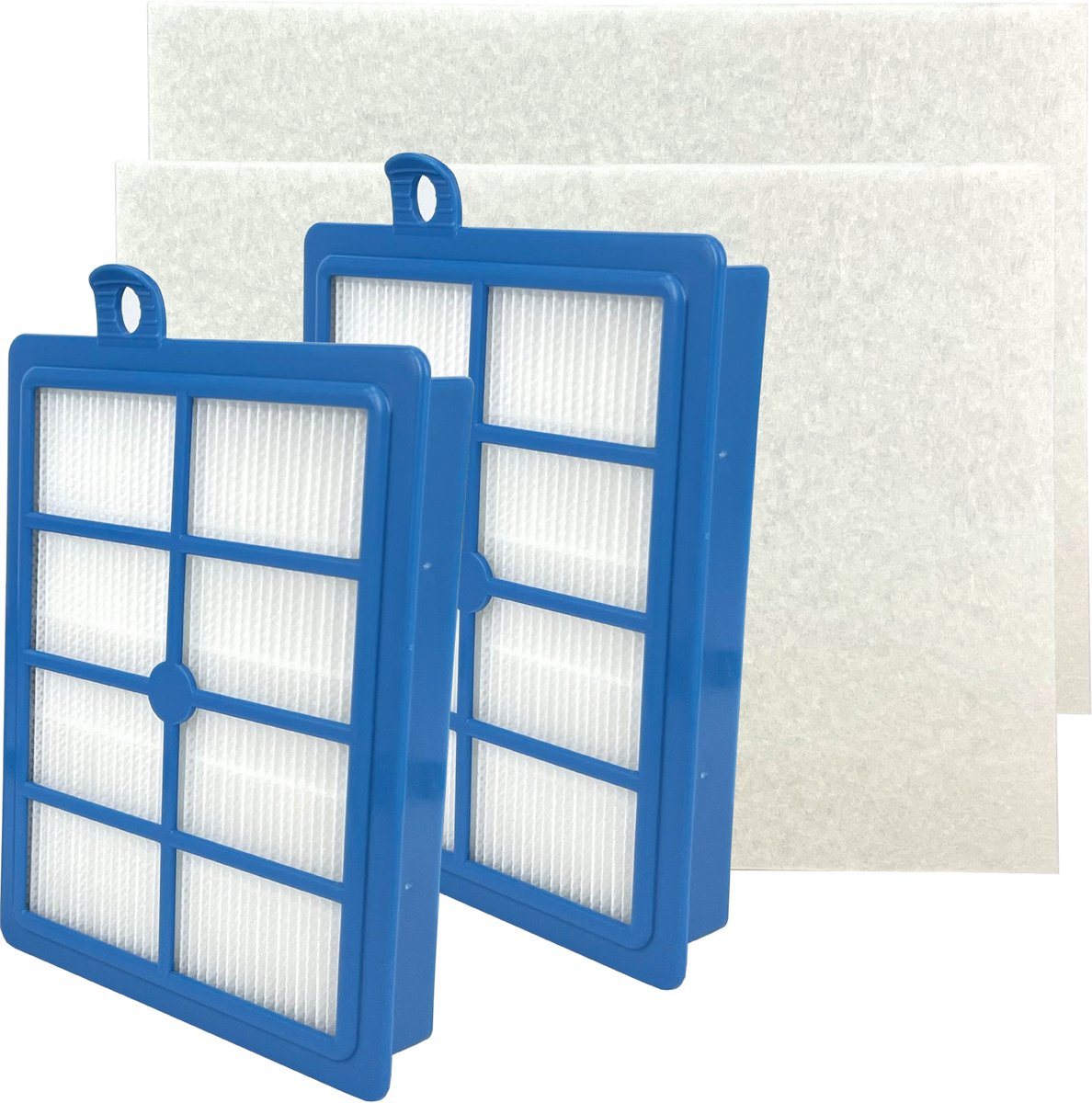 PARTS4® HEPA 12 Filter (set van 2 x 2 filters) geschikt voor AEG / Electrolux / Philips | O.a. geschikt voor AEG VX6, VX7, VX8, 6000 serie, UltraSilencer serie, Electrolux UltraSilencer serie, Philips Jewel serie | Vervanger voor EFH12, FC8031, AFS1W