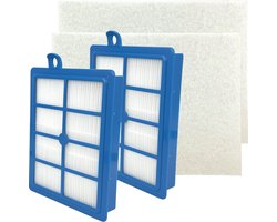 PARTS4® HEPA 12 Filter (set van 2 x 2 filters) geschikt voor AEG / Electrolux / Philips | O.a. geschikt voor AEG VX6, VX7, VX8, 6000 serie, UltraSilencer serie, Electrolux UltraSilencer serie, Philips Jewel serie | Vervanger voor EFH12, FC8031, AFS1W