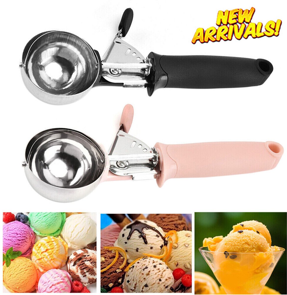 2 stuks roestvrijstalen ijsscheppen Cookie Dough Crush Scoop Trigger