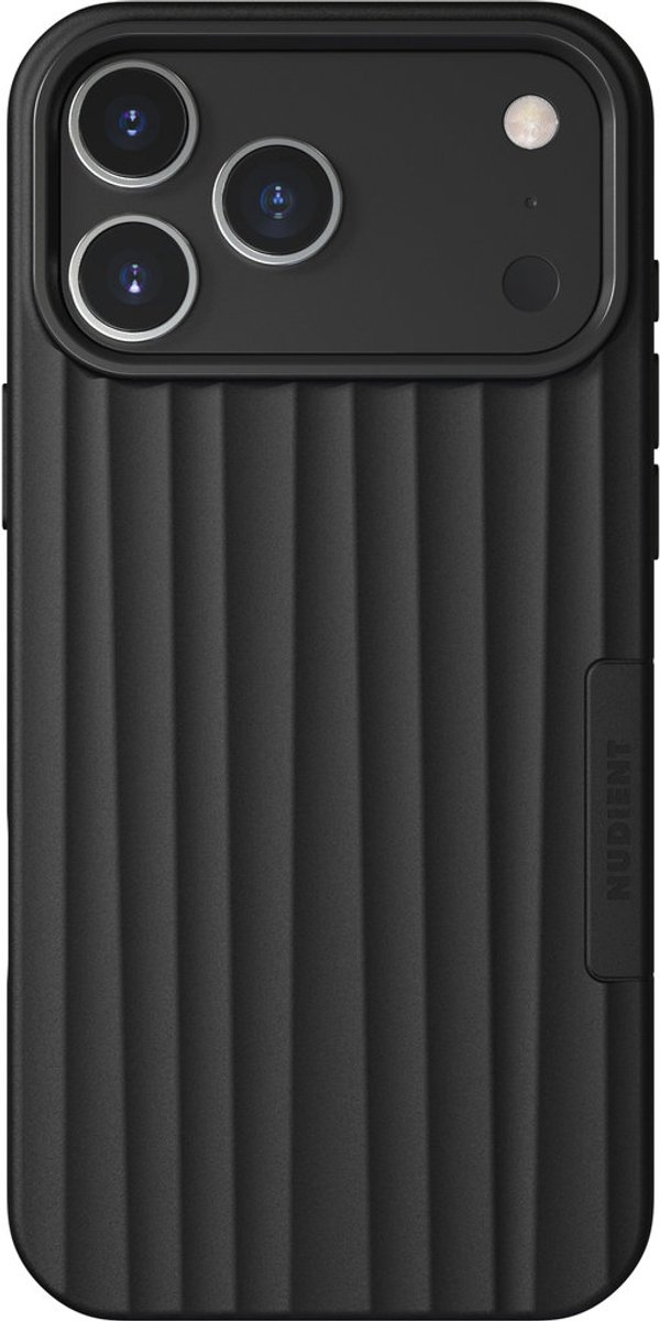 Nudient Bold MagSafe Case geschikt voor Apple iPhone 17 Pro Max Charcoal - Zwart