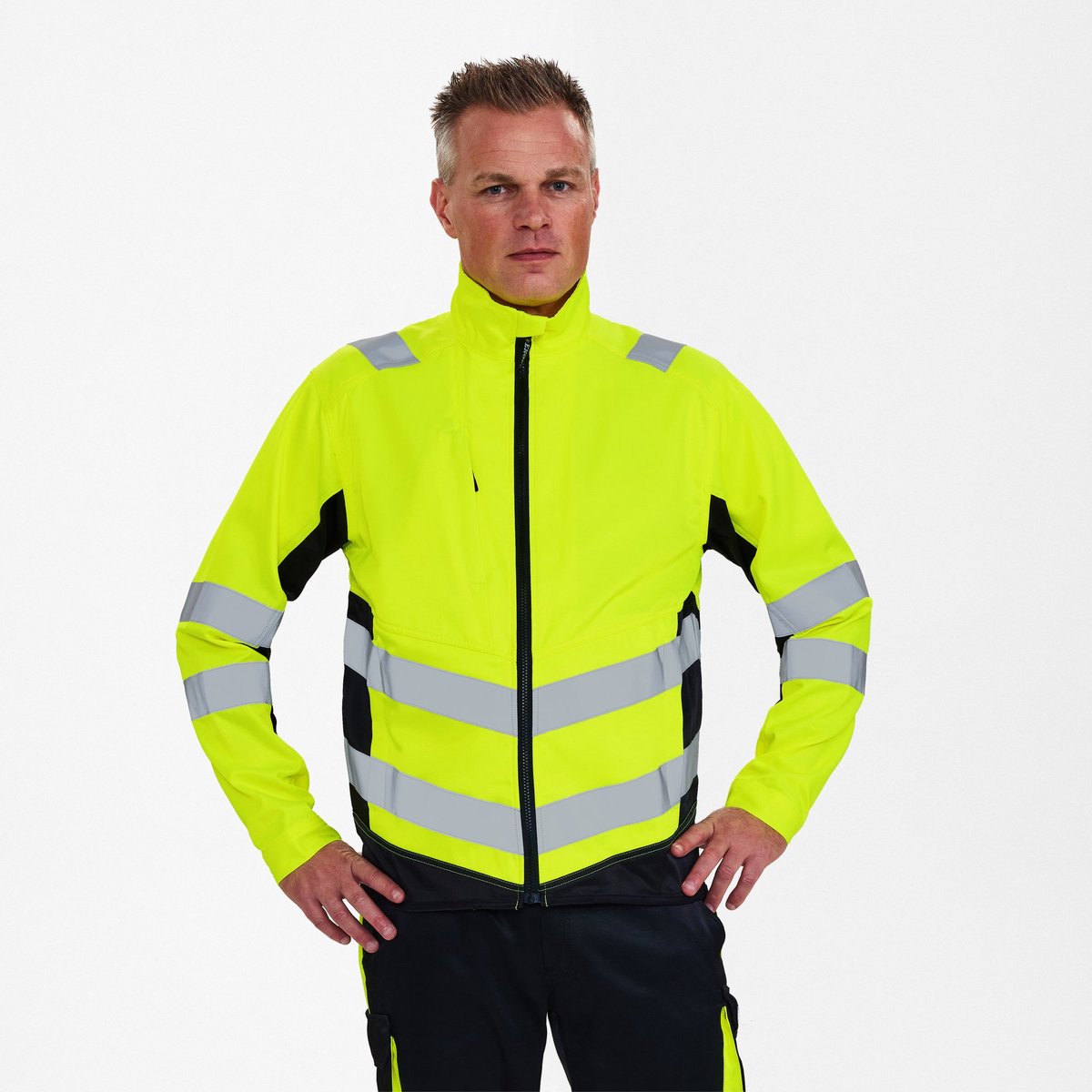 Engel Safety Light werkjack 1545-319 - Hi-vis Yellow / Black - XL