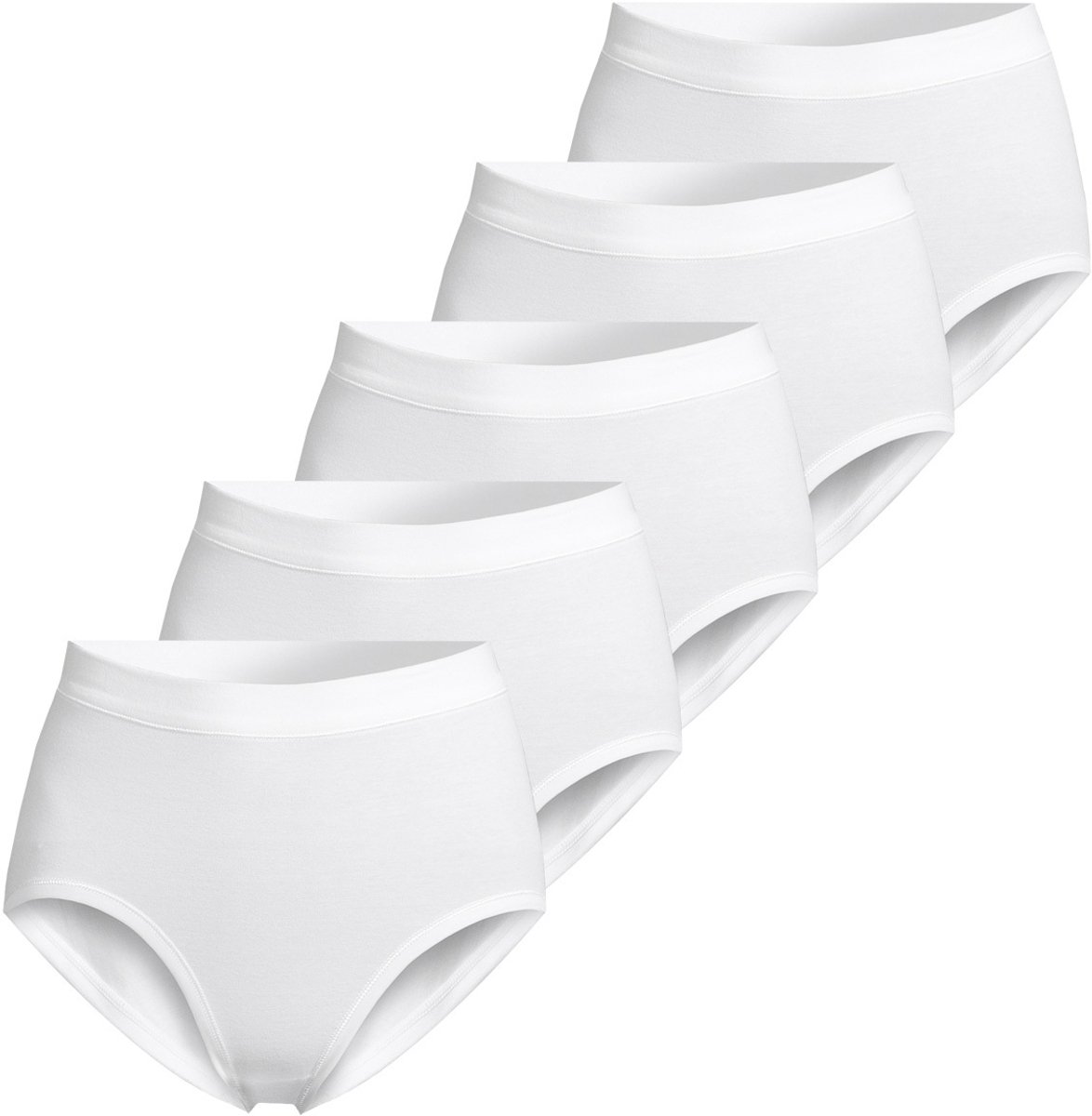 ESGE Dames tailleslip 5 pack Basic - fijnrib