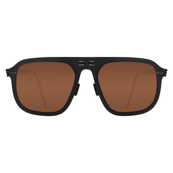 ROAV VIRGIL - Opvouwbare zonnebril - Polariserend UV400 - Matt Black - Brown Gradient glazen van Merkloos — afbeelding 4