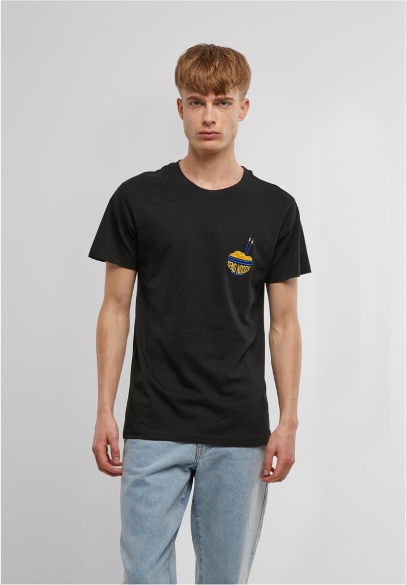 Mister Tee T-shirt Send Noods Emb Zwart