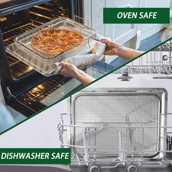 Panier Légumes Acier Inoxydable Avec Poignée - Panier Grill Et Plateau Cuisson Multifonction