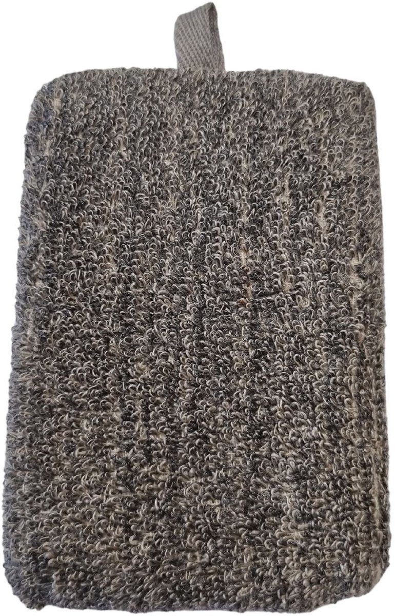 Luxe Natuurlijke Bad Spons - Charcoal - Bamboo & Linnen