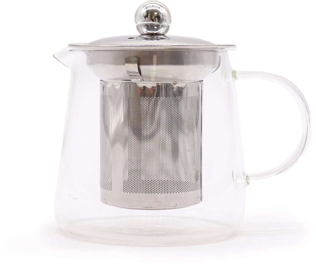 Glazen theepot met infuser - flesvorm - 350 ml