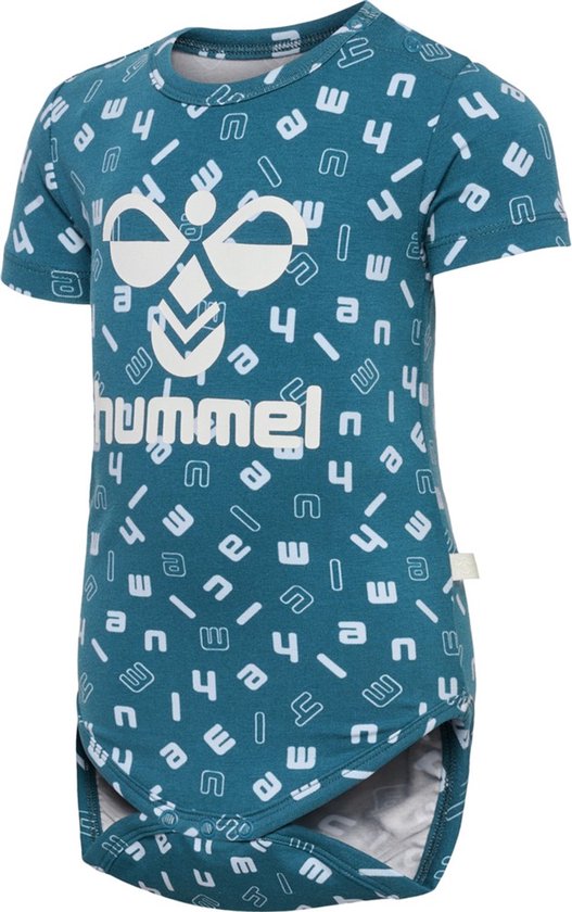 Foto: Hummel kinder body kurzarm hmldream aop body s s blue coral 80