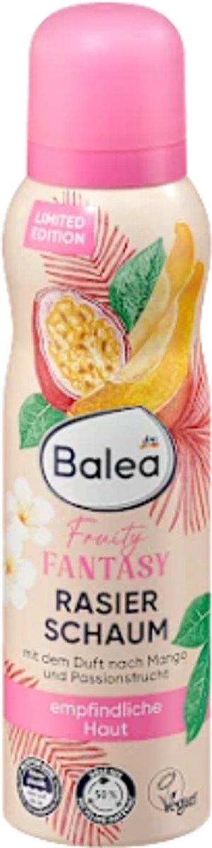 Balea Scheergel Fruity Fantasy | 1x 150 ml - Met Mango en Passievrucht Geur - Limited Edition 2025