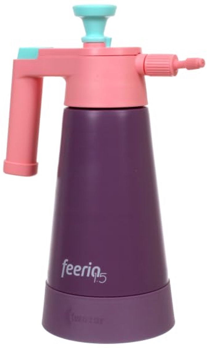 Professionele KWAZAR VENUS-sproeier – 360° [1,5 l] systeem verstelbare sproeikop veilig en veelzijdig - druk 2,2 bar - voor tuin, huis en terrein, lavendel