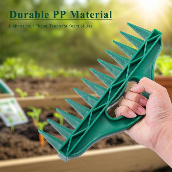 Zaadverspreider - 12-gats verstelbare zaaimachine met ergonomische handgreep en lichtgewicht PP-grondopener voor groenten, bloemen, gazons, verhoogde bedden van Merkloos	 — afbeelding 4