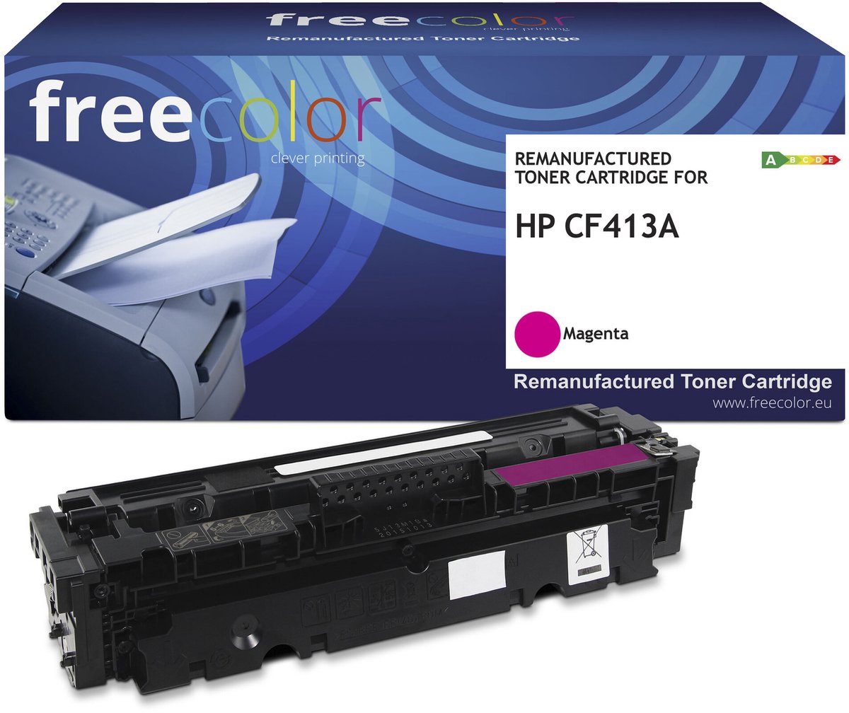 Freecolor - Vervangt HP 410A (CF413A) Toner - Magenta - 2.300 pagina's - Compatible