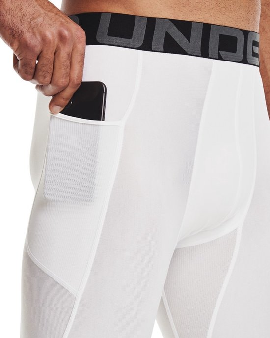 Under Armour HeatGear 3/4 Legging Heren - thermobroek - wit - Mannen van Under Armour — afbeelding 2