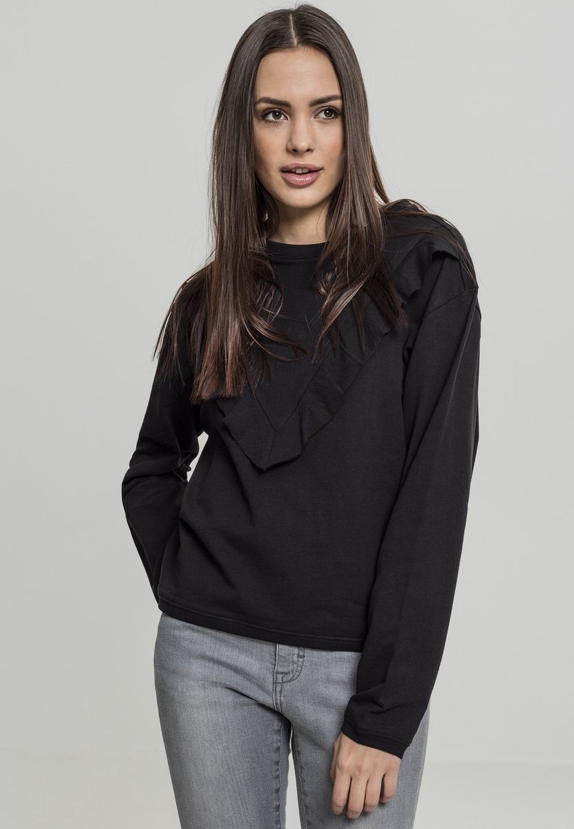 Urban Classics Terry Volant Crew Sweater/trui XS Zwart