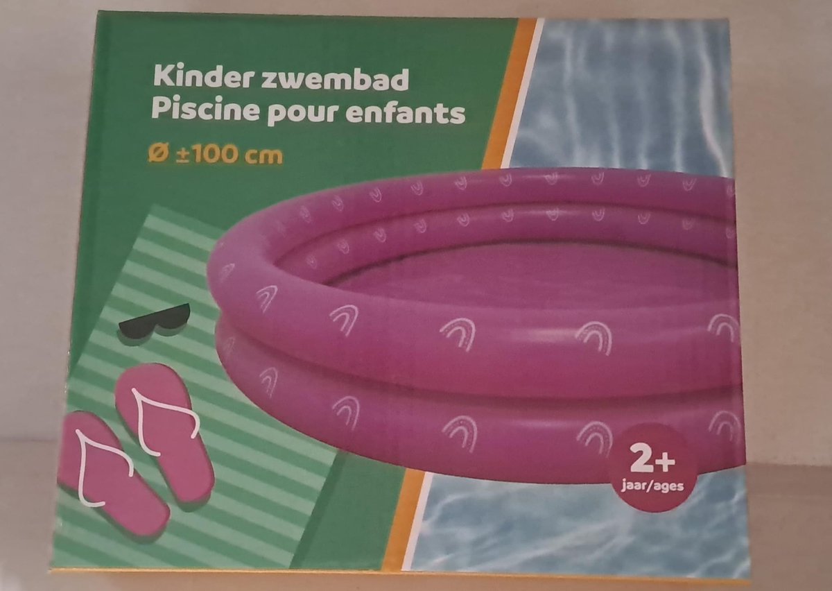 Zwembad Paars Regenboogpatroon Ø100 cm