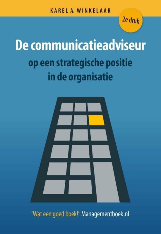 De communicatieadviseur op een strategische positie in de or ... - cover
