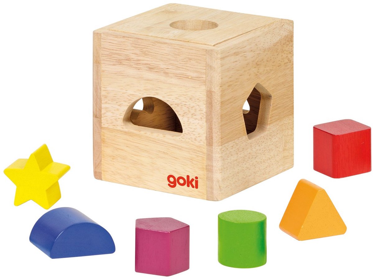 Sorteerkist: DIVERSE VORMBLOKKEN II 11x11x11cm, 6 verschille