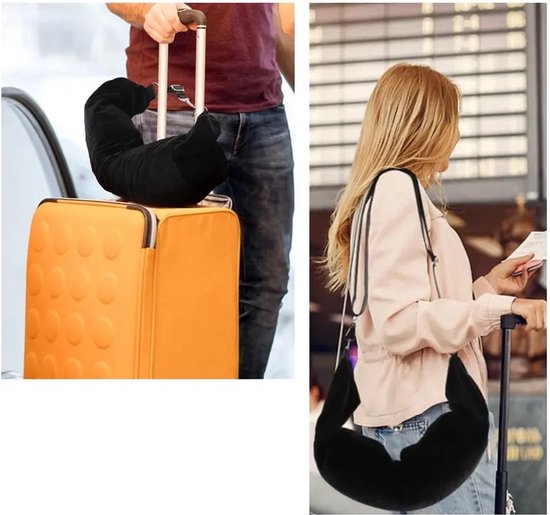 Oreiller De Voyage Gonflable Rechargeable Avec Vêtements – Coussin Cervical Compact Avion Train Voiture