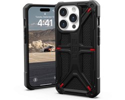 UAG - Monarch geschikt voor iPhone 15 Pro Hoesje - kevlar zwart