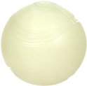 Glow-in-the-dark bal, lichtgeel, op witte achtergrond.