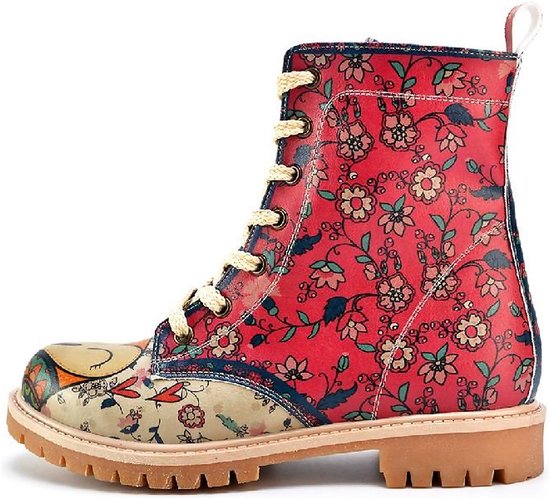 GOBY - Redlove - Bottes pour femmes - Boot - Bottes femmes - Ladies boots - Ladies boots - Long boots - Handmade - Floral print - Taille 36
