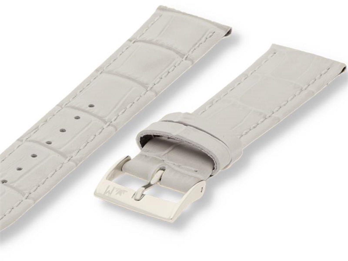 Morellato PMX026BOLLE IG Horlogebandje - Leer - Beige - 22 mm