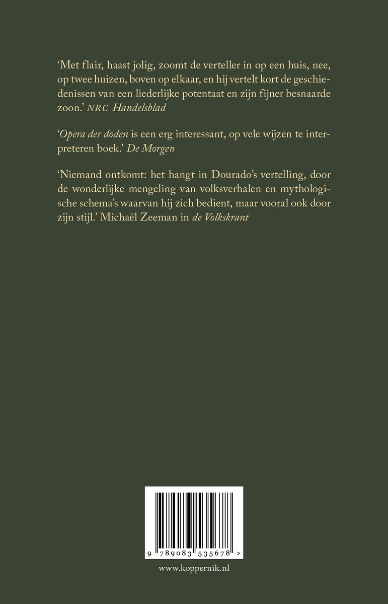 Opera der doden - back cover