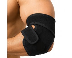 VeryGoods Elleboog Brace – Verstelbare Tennis / Golf Brace – Bandage - Tennisarm Elleboogbrace – Padel Onderarm Band – Elbow Wraps - Elleboogbraces One Size – Heren & Dames – Zwart