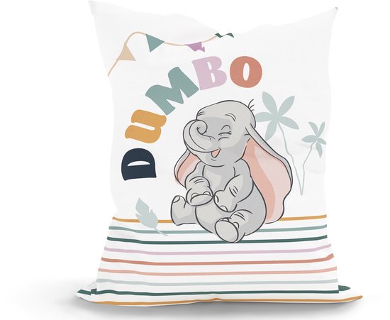 Green Bean® Kinderzitzak Dumbo 100x135cm met 270 liter hoogwaardige EPS-korrelvulling en wasbare motiefhoes van 100% katoen