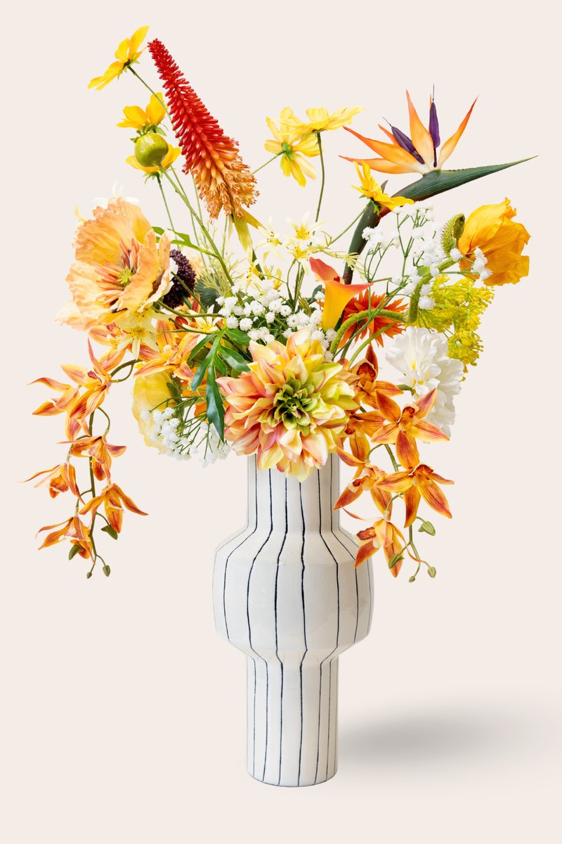 Kunstboeket Orange Oasis | Zijdenbloemen | Kunstbloemen | Zijden boeket | Kunstboeket