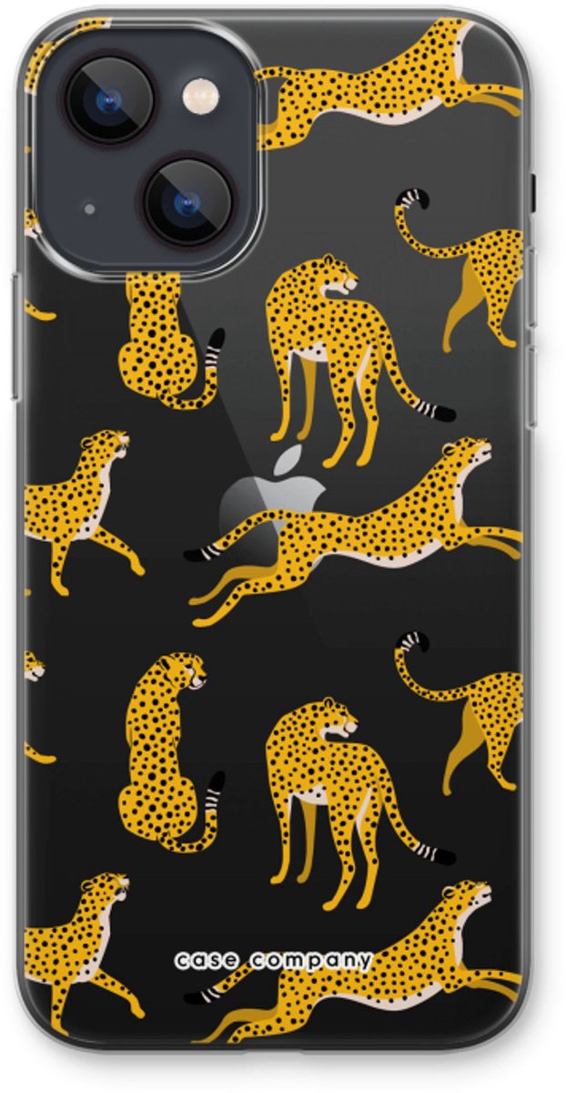 Case Company® - Hoesje geschikt voor iPhone 13 hoesje - Luipaard - Soft Cover Telefoonhoesje - Bescherming aan alle Kanten en Schermrand
