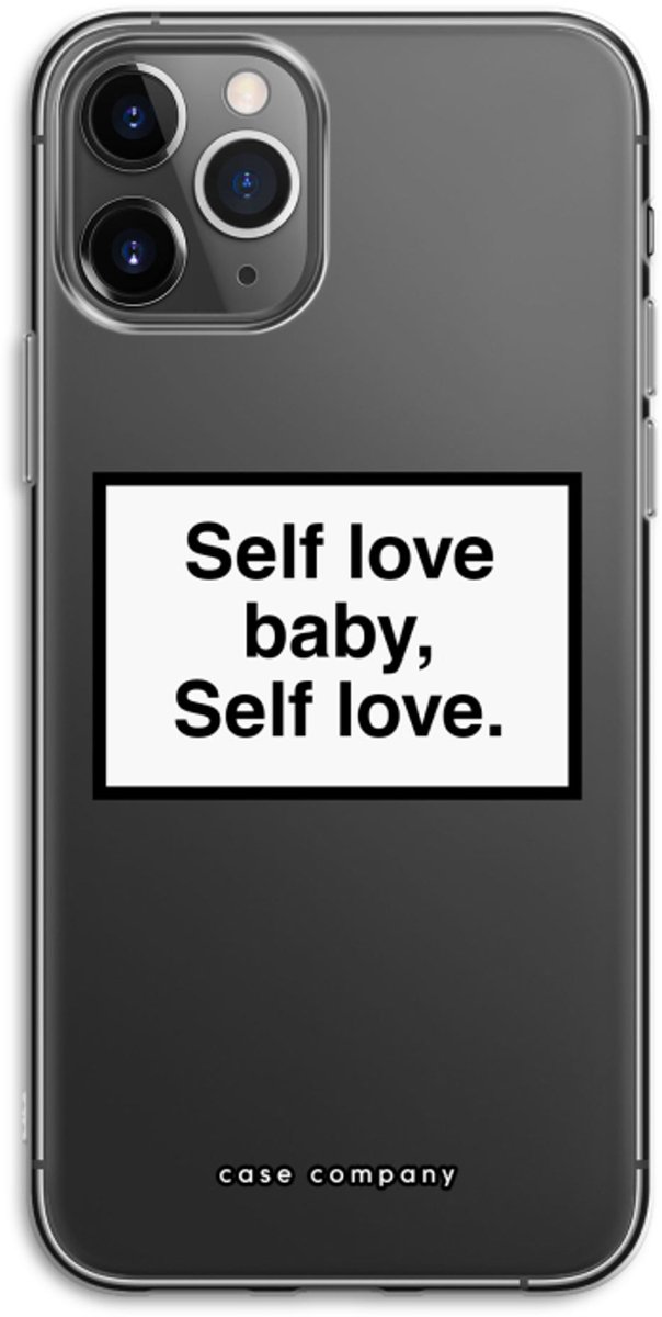 Case Company® - Hoesje geschikt voor iPhone 11 Pro hoesje - Self love - Soft Cover Telefoonhoesje - Bescherming aan alle Kanten en Schermrand