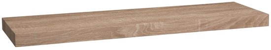 Drijvende plank van eikenhout.