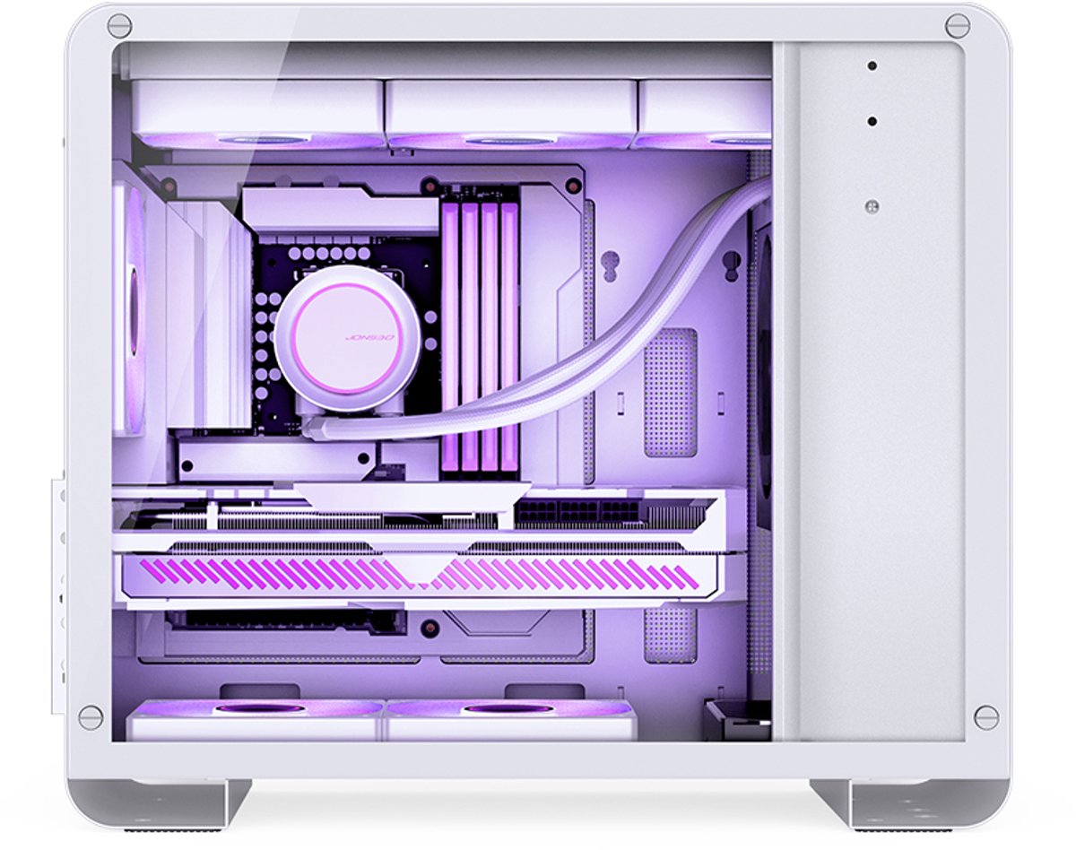 Jonsbo U4 Mini White Computerbehuizing Mini Tower Wit - afbeelding 5
