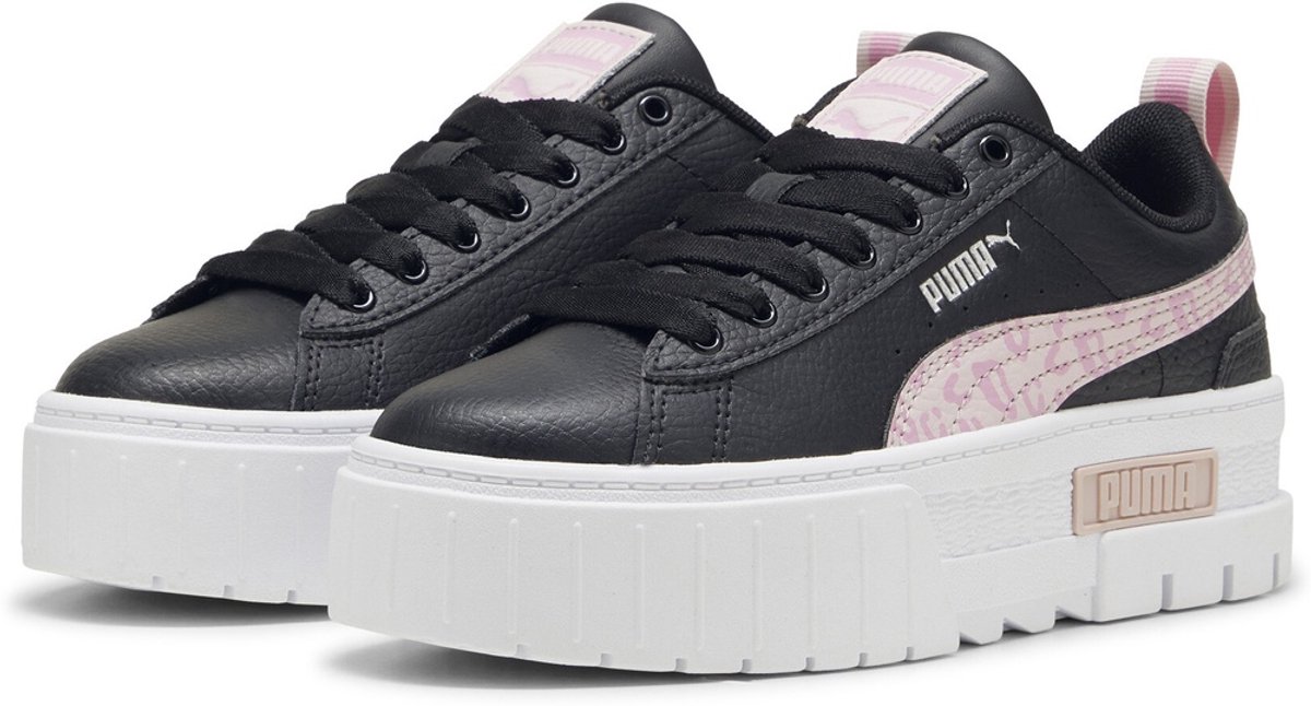 Puma Kinder Schuhe Low Mayze Wild Jr 385696 Puma -Mauved Out Zwart