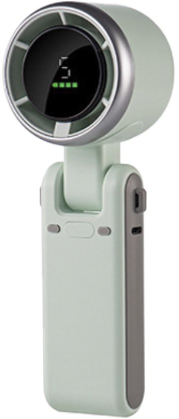 Draagbare Mini Ventilator Mintgroen 5 Snelheden USB Oplaadbaar Stil Compact Bureau & Handventilator