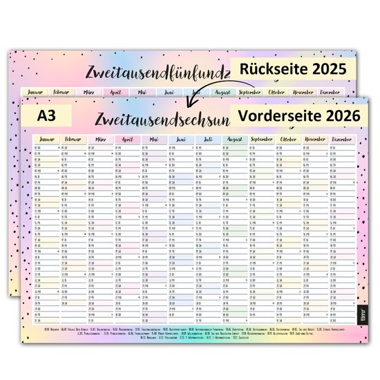 Grote Wandkalender 2026 met Wilde Bloemenillustraties - A1 Formaat, Organiseer Je Jaar