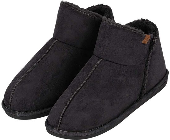 Apollo - Sloffen Heren - Suede - Maat 41 t/m 46 - Pantoffels heren - pantoffels - sloffen heren maat 43 - pantoffel heren