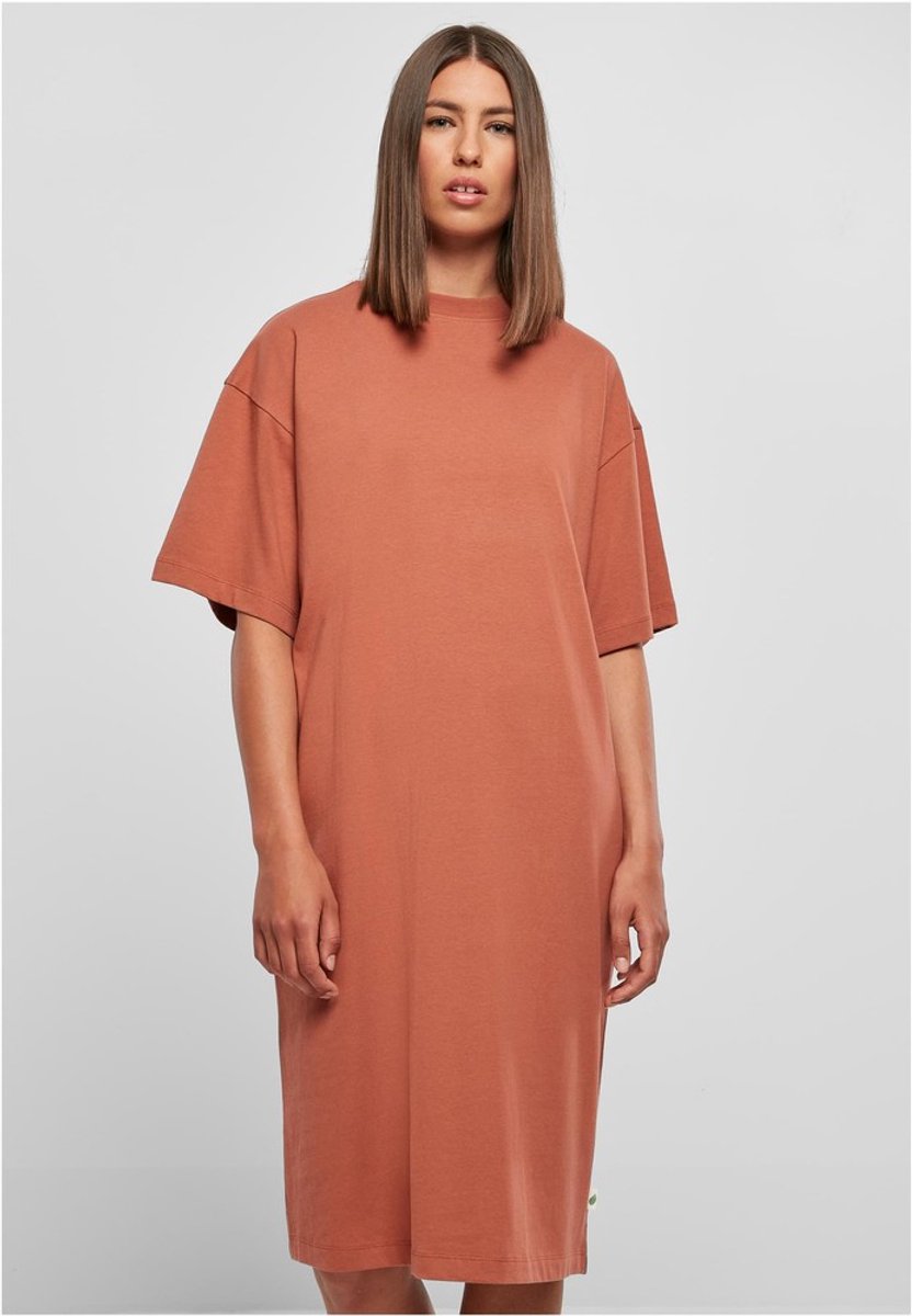 Urban Classics Organic Long Oversized Tee Korte jurk L Oranje