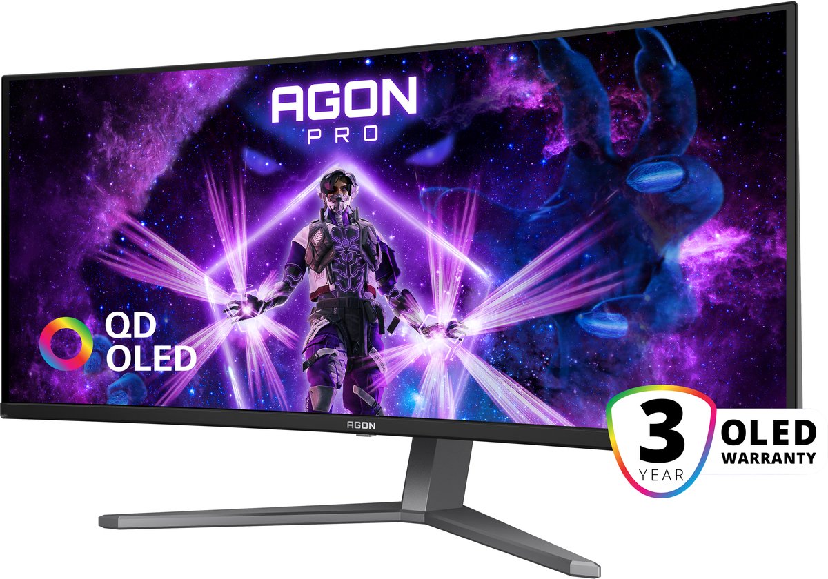 AOC AGON PRO AG346UCD - Ultrawide Curved OLED Gaming Monitor - afbeelding 3