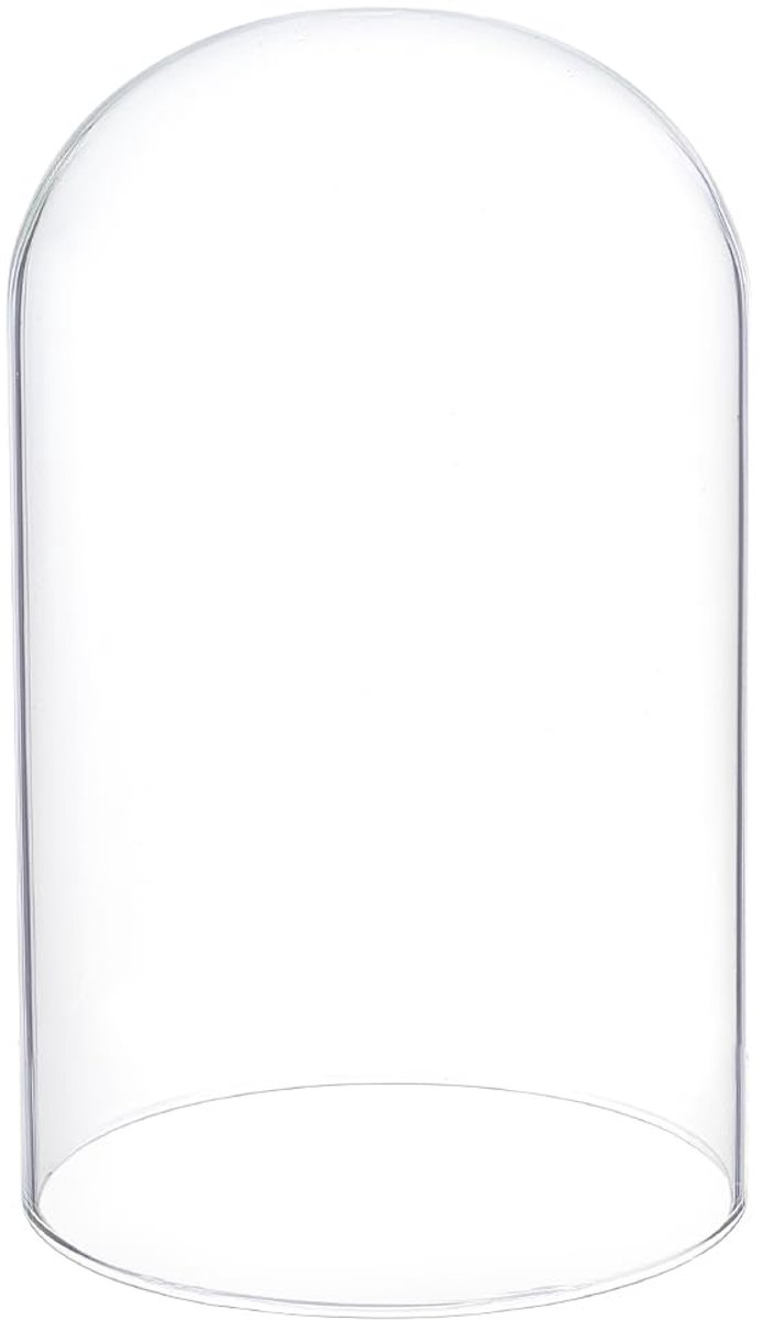 15.2x24.8cm Duidelijke Glazen Deksel - Cloche Dome Deksel voor Planten en Tafel Decor