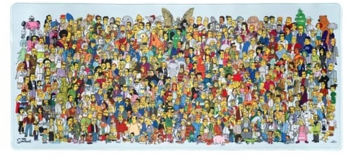 The Simpsons Characters XL Muismat