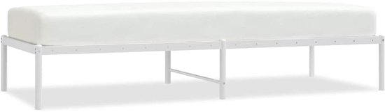 vidaXL Cadre de lit Métal Blanc 75 x 190 cm