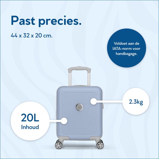 SUITSUIT Handbagage koffer 44x32x20 cm - Underseater EasyJet - 20L - Caretta Glacier Lake