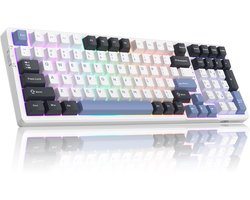 MageGee Light100 - Mechanisch Gaming Toetsenbord - Gaming Keyboard - Draadloos - RGB