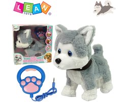 LEAN TOYS Interactieve Hondje Husky - Speelgoed dat kan lopen en blaffen